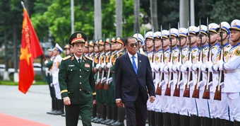 Đại tướng Phan Văn Giang chủ trì lễ đón Bộ trưởng Quốc phòng Malaysia