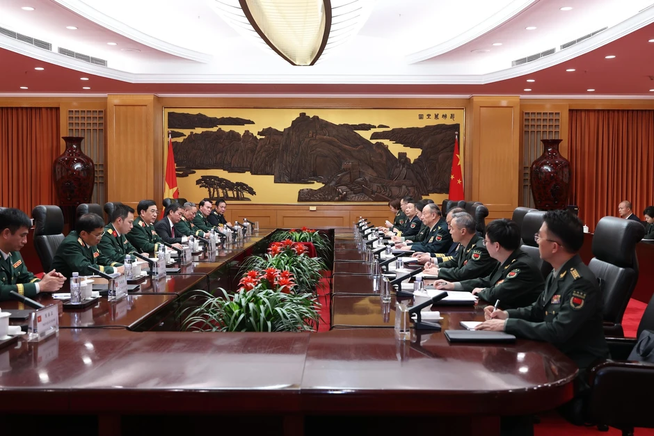 Đại tướng Phan Văn Giang gặp Phó Chủ tịch Quân ủy Trung ương Trung Quốc Đại tướng Phan Văn Giang gặp Phó Chủ tịch Quân ủy Trung ương Trung Quốc