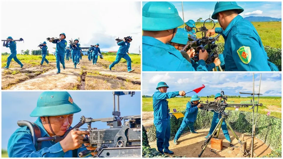 Lực lượng phòng không phía Nam khai hỏa trên thao trường Lực lượng phòng không phía Nam khai hỏa trên thao trường
