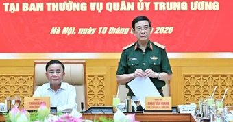 Thông qua dự thảo báo cáo kiểm tra với Ban thường vụ Quân ủy Trung ương