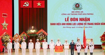 Thủ tướng Lê Minh Hưng trao danh hiệu Anh hùng LLVT nhân dân tặng Công an TP Hải Phòng
