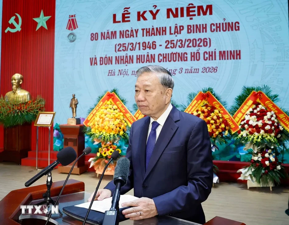 Tổng Bí thư Tô Lâm: Binh chủng Công binh tiếp tục phát huy truyền thống 'Mở đường thắng lợi' Tổng Bí thư Tô Lâm: Binh chủng Công binh tiếp tục phát huy truyền thống 'Mở đường thắng lợi'