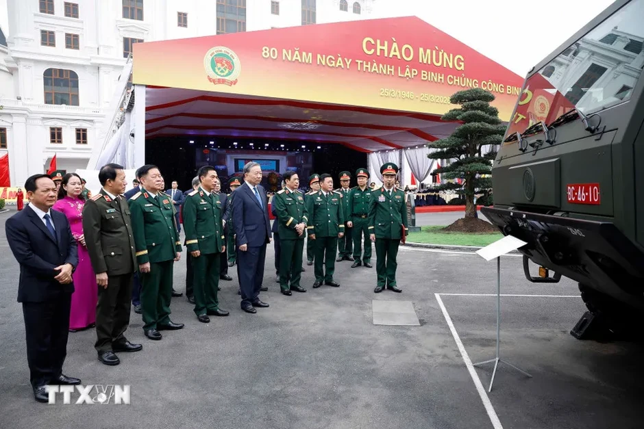 Tổng Bí thư Tô Lâm: Binh chủng Công binh tiếp tục phát huy truyền thống 'Mở đường thắng lợi' Tổng Bí thư Tô Lâm: Binh chủng Công binh tiếp tục phát huy truyền thống 'Mở đường thắng lợi'