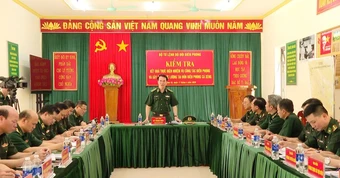 Trung tướng Vũ Trung Kiên chỉ đạo nâng cao năng lực bảo vệ đường biên, mốc giới
