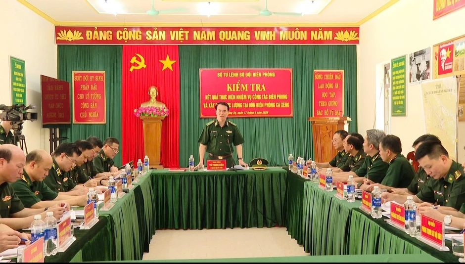 Trung tướng Vũ Trung Kiên chỉ đạo nâng cao năng lực bảo vệ đường biên, mốc giới Trung tướng Vũ Trung Kiên chỉ đạo nâng cao năng lực bảo vệ đường biên, mốc giới