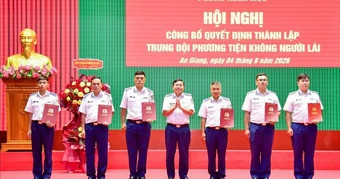 Vùng Cảnh sát biển 4 thành lập Trung đội phương tiện không người lái