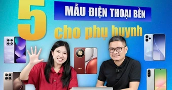 5 mẫu điện thoại phù hợp cho phụ huynh, giá từ hơn 5 triệu đồng