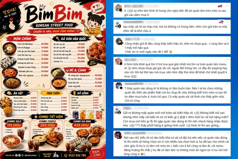 Biển hiệu AI xuất hiện dày đặc, người dùng ám ảnh vì vẻ giả tạo