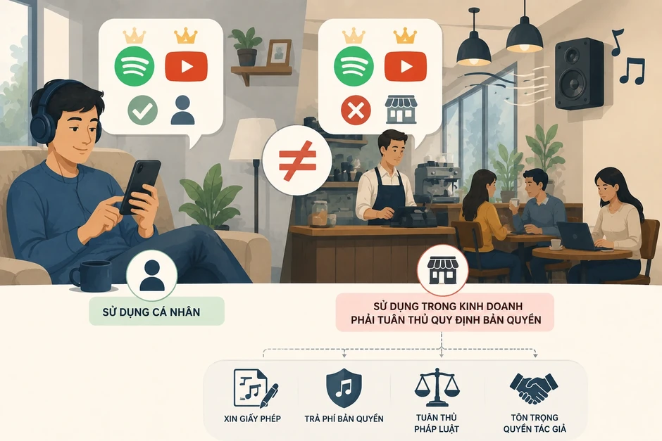 Cách tính tiền bản quyền khi quán cà phê sử dụng nhạc Cách tính tiền bản quyền khi quán cà phê sử dụng nhạc