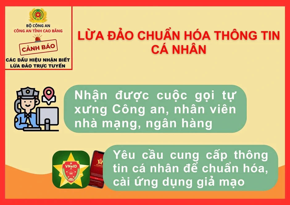 Chiêu lừa hỗ trợ chuẩn hóa thông tin thuê bao di động để chiếm đoạt tài sản Chiêu lừa hỗ trợ chuẩn hóa thông tin thuê bao di động để chiếm đoạt tài sản