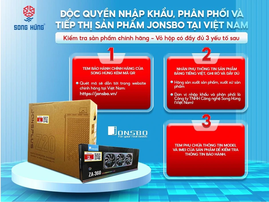 Chính sách bảo hành chính hãng sản phẩm Jonsbo tại thị trường Việt Nam Chính sách bảo hành chính hãng sản phẩm Jonsbo tại thị trường Việt Nam