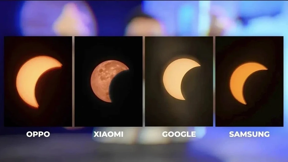 Điện thoại Xiaomi chụp Mặt Trời trong nhật thực thành Mặt Trăng Điện thoại Xiaomi chụp Mặt Trời trong nhật thực thành Mặt Trăng