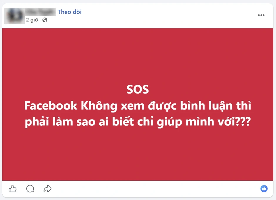 Facebook gặp hàng loạt lỗi khó chịu khiến người dùng bức xúc