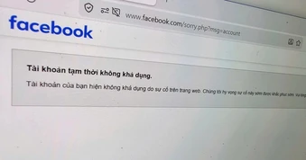 Facebook gặp lỗi lạ, nhiều người tưởng tài khoản bị khóa