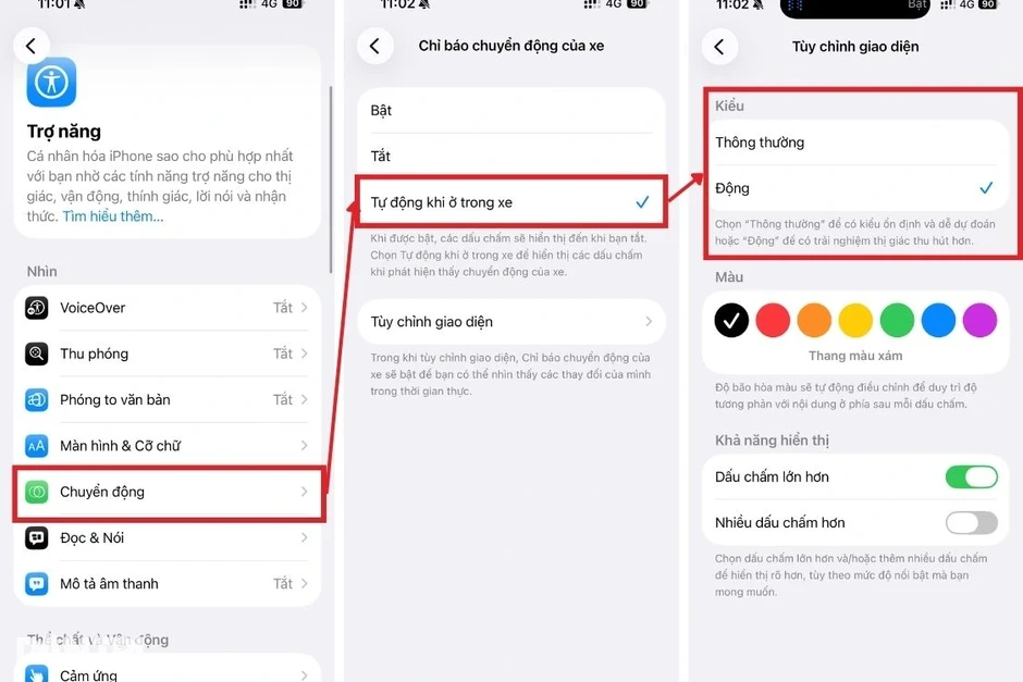 Giảm say xe khi dùng điện thoại nhờ tính năng ẩn hữu ích trên iPhone Giảm say xe khi dùng điện thoại nhờ tính năng ẩn hữu ích trên iPhone