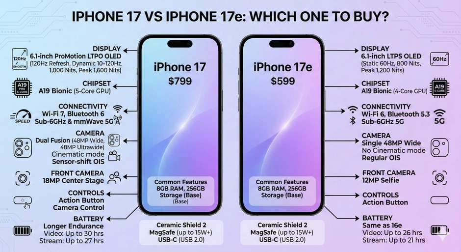 Khen iPhone 17e hết lời nhưng truyền thông thế giới vẫn khuyên mua iPhone 17 Khen iPhone 17e hết lời nhưng truyền thông thế giới vẫn khuyên mua iPhone 17
