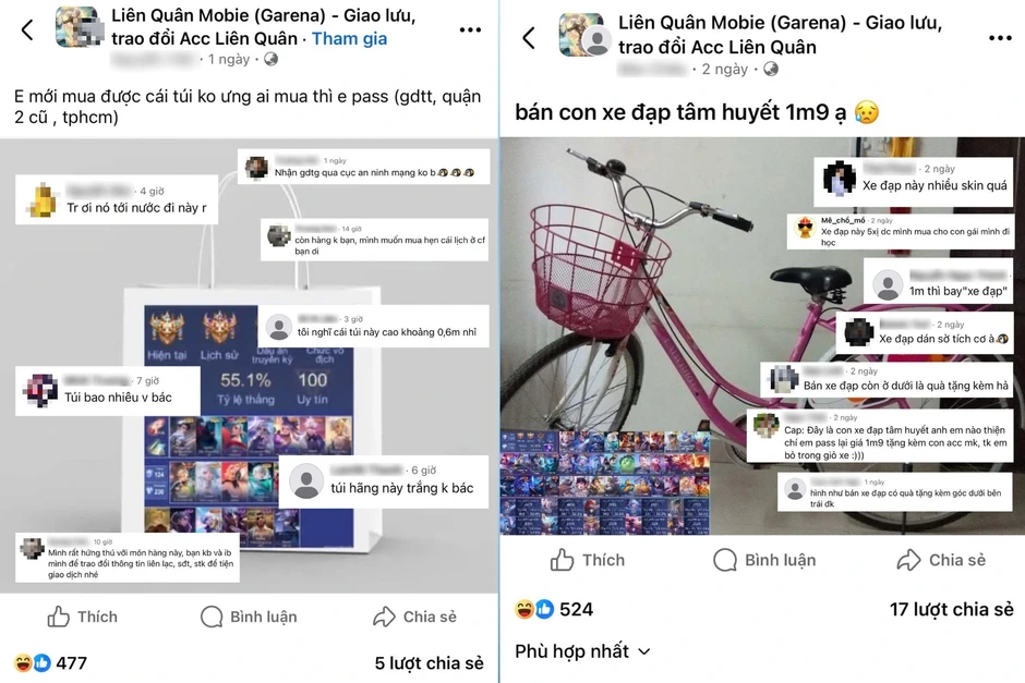 Muôn kiểu lách luật, chợ game bỗng hóa thành "siêu thị online" Muôn kiểu lách luật, chợ game bỗng hóa thành "siêu thị online"