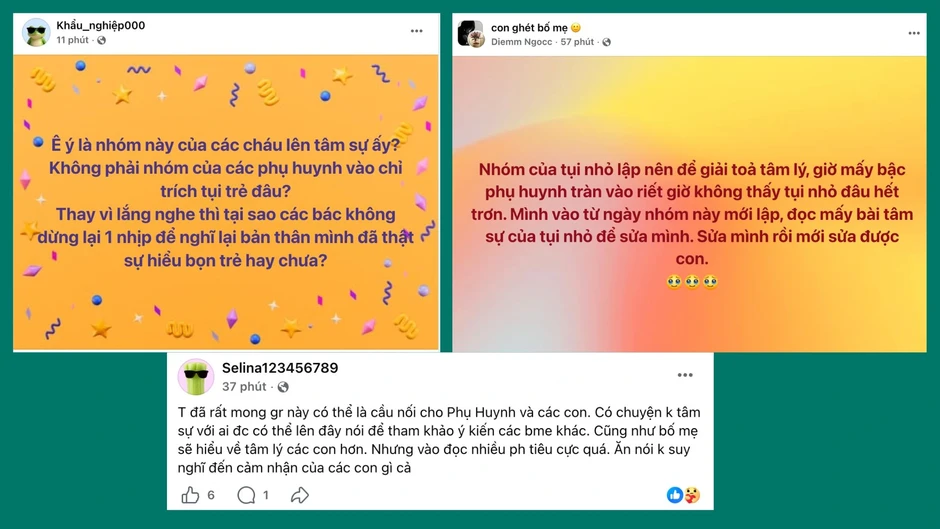 Nhóm "Con ghét bố mẹ" có hơn 58.000 thành viên, thu hút nhiều tranh luận