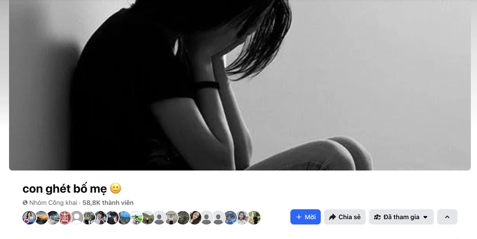 Nhóm "Con ghét bố mẹ" có hơn 58.000 thành viên, thu hút nhiều tranh luận