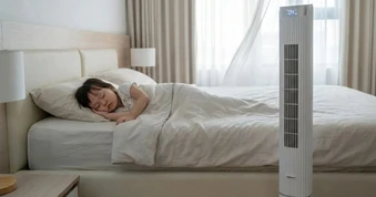 Quạt tháp tự điều chỉnh gió về đêm: Giải pháp bảo vệ sức khỏe trẻ nhỏ