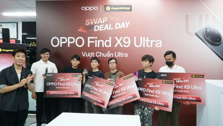 Swap Deal Day: Mang Ultra cũ đổi OPPO Find X9 Ultra tại Thế Giới Di Động