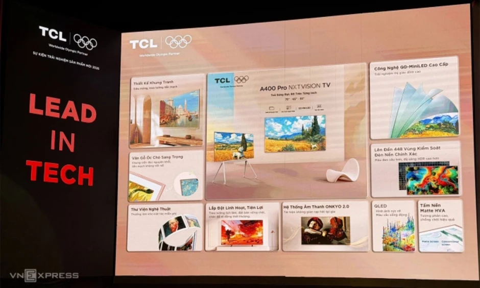 TCL mang TV công nghệ RGB và SQD-Mini LED về Việt Nam TCL mang TV công nghệ RGB và SQD-Mini LED về Việt Nam