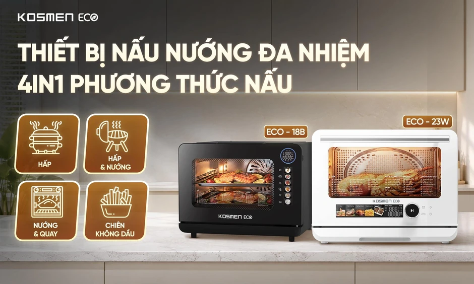 Từ công nghệ đến tiện nghi: Kosmen Eco kiến tạo căn bếp thông minh