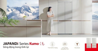 Tủ lạnh Toshiba JAPANDi Series Kumo, mang tinh thần sống tĩnh tại vào căn bếp