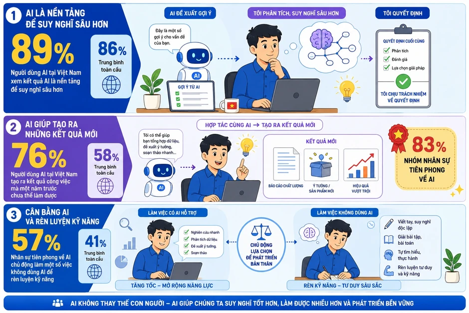 Việt Nam dẫn đầu ASEAN về tỷ lệ nhân sự tiên phong AI Việt Nam dẫn đầu ASEAN về tỷ lệ nhân sự tiên phong AI