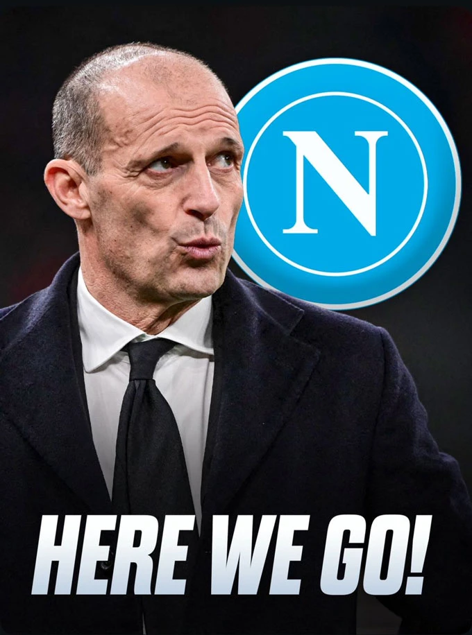 Allegri ký hợp đồng 2 năm với Napoli thay Conte Allegri ký hợp đồng 2 năm với Napoli thay Conte