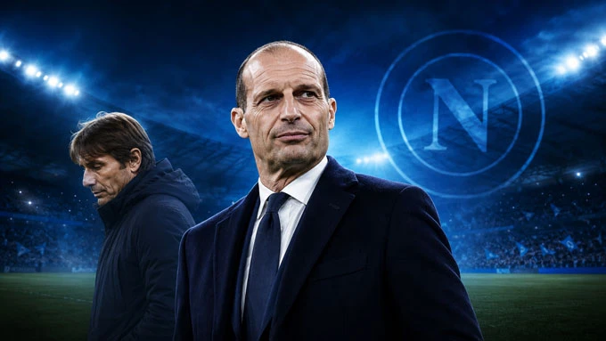 Allegri ký hợp đồng 2 năm với Napoli thay Conte Allegri ký hợp đồng 2 năm với Napoli thay Conte