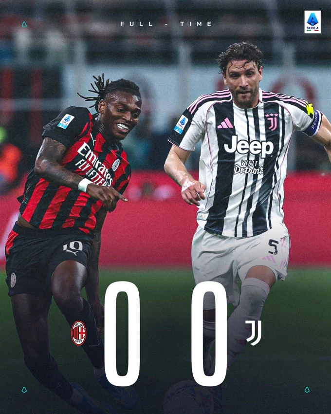 Kết quả Milan 0-0 Juventus: Níu chân nhau, cuộc đua Champions League vẫn căng thẳng Kết quả Milan 0-0 Juventus: Níu chân nhau, cuộc đua Champions League vẫn căng thẳng