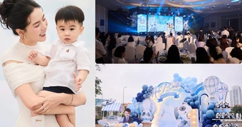 Bé Panda tròn 1 tuổi: Tiệc thôi nôi tổ chức tại dinh thự hoành tráng, màn "chốt mic" của quý tử nhà nữ MC gây sốt