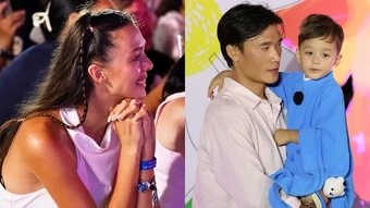 Bùi Tiến Dũng, Dianka xúc động khi thấy con trai dạn dĩ