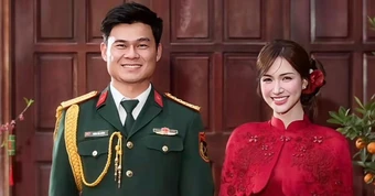 Ca sĩ Hòa Minzy công khai bạn trai là quân nhân?