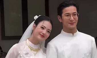 Diễn viên Việt Hoa cưới