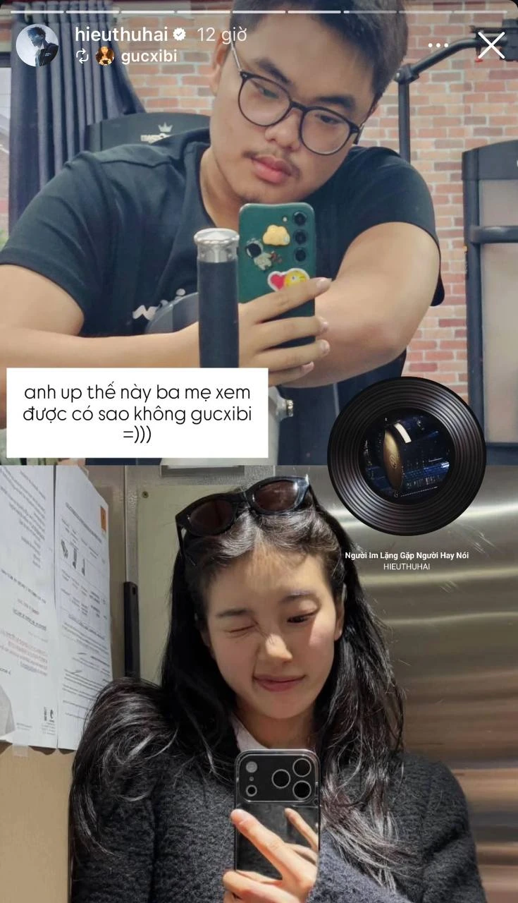 HIEUTHUHAI làm lộ bí mật của con trai NSND Xuân Bắc: "Anh đăng thế này ba mẹ em xem có sao không?" HIEUTHUHAI làm lộ bí mật của con trai NSND Xuân Bắc: "Anh đăng thế này ba mẹ em xem có sao không?"