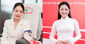 Hoa hậu Thanh Thủy hiến máu, ca sĩ Duyên Quỳnh xúc động vì điều đặc biệt