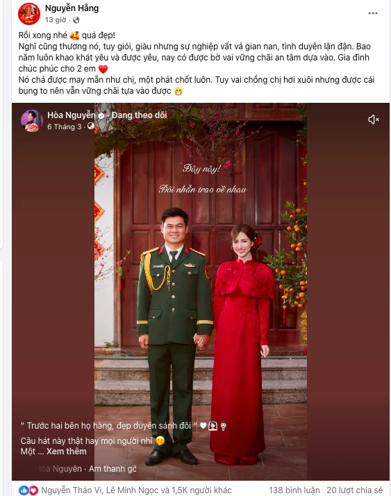 Hòa Minzy công khai bạn trai: Chị gái ruột xác nhận, Sao Việt nô nức chúc mừng Hòa Minzy công khai bạn trai: Chị gái ruột xác nhận, Sao Việt nô nức chúc mừng