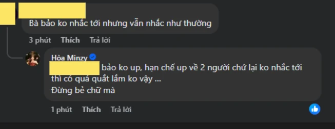 Hòa Minzy phản ứng khi bị chất vấn chuyện với ông xã Đại úy: "Có quá quắt lắm không vậy" Hòa Minzy phản ứng khi bị chất vấn chuyện với ông xã Đại úy: "Có quá quắt lắm không vậy"