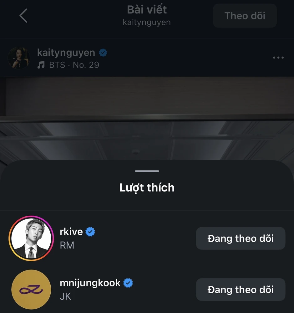 Kaity Nguyễn được Jung Kook lẫn trưởng nhóm BTS để mắt đến Kaity Nguyễn được Jung Kook lẫn trưởng nhóm BTS để mắt đến