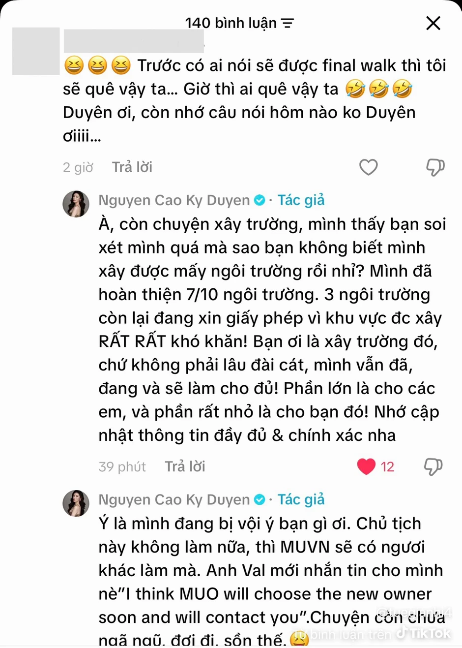 Kỳ Duyên đáp trả khi bị chất vấn chừng nào xây xong 10 trường học Kỳ Duyên đáp trả khi bị chất vấn chừng nào xây xong 10 trường học