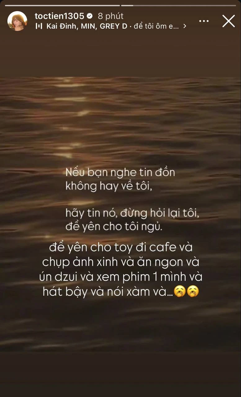 Netizen soi hint nghi Tóc Tiên bị "cắm sừng", chính chủ lên tiếng: Xin đừng nhét chữ! Netizen soi hint nghi Tóc Tiên bị "cắm sừng", chính chủ lên tiếng: Xin đừng nhét chữ!