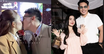 Sao nữ bị réo tên trong ồn ào ly hôn của Gon Pink lên tiếng, công khai hôn chồng giữa sự kiện