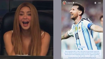 Shakira chúc mừng Messi phá kỷ lục World Cup - Báo TinVina