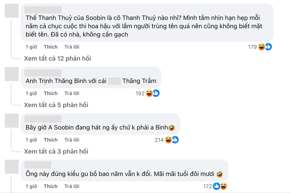 SOOBIN bị réo tên giữa lúc Trịnh Thăng Bình và Thanh Thuỷ lộ clip hẹn hò SOOBIN bị réo tên giữa lúc Trịnh Thăng Bình và Thanh Thuỷ lộ clip hẹn hò