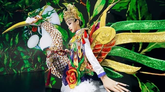 Thí sinh Miss Grand Vietnam diễn trang phục văn hóa dân tộc