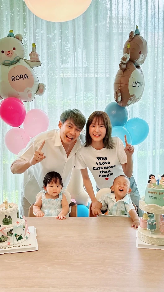 Tổ ấm rộn tiếng cười của 'ti&ecirc;n đồng ngọc nữ' Th&aacute;i Lan