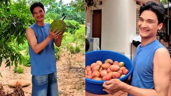 Vườn trái sai trĩu cành ở quê nhà của Mạc Văn Khoa