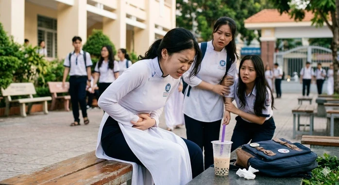 13 học sinh ở Đà Nẵng đau bụng, nôn mửa sau khi uống trà sữa 13 học sinh ở Đà Nẵng đau bụng, nôn mửa sau khi uống trà sữa